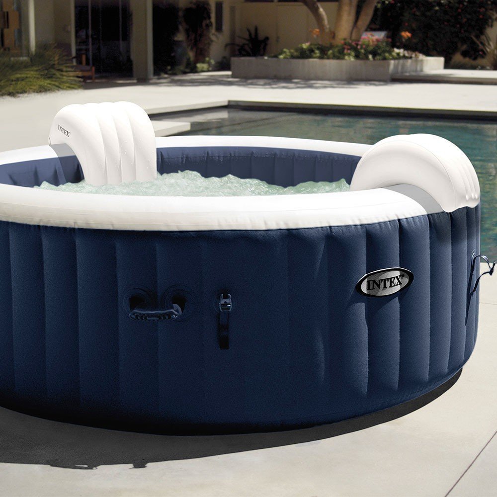 Spa gonflable INTEX Blue Navy 4 places avec couverture thermique – Offre limitée