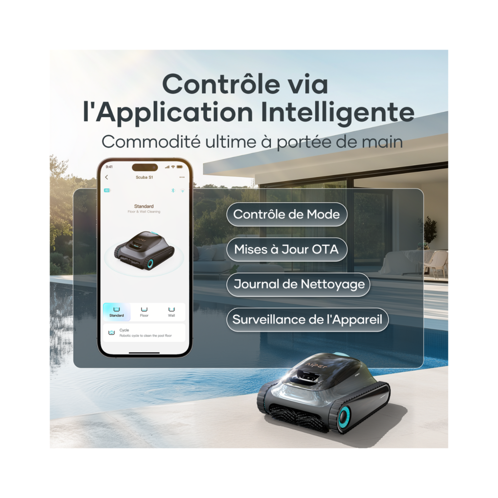 Nettoyeur piscine sans fil Aiper Scuba S1 (version 2025 améliorée)