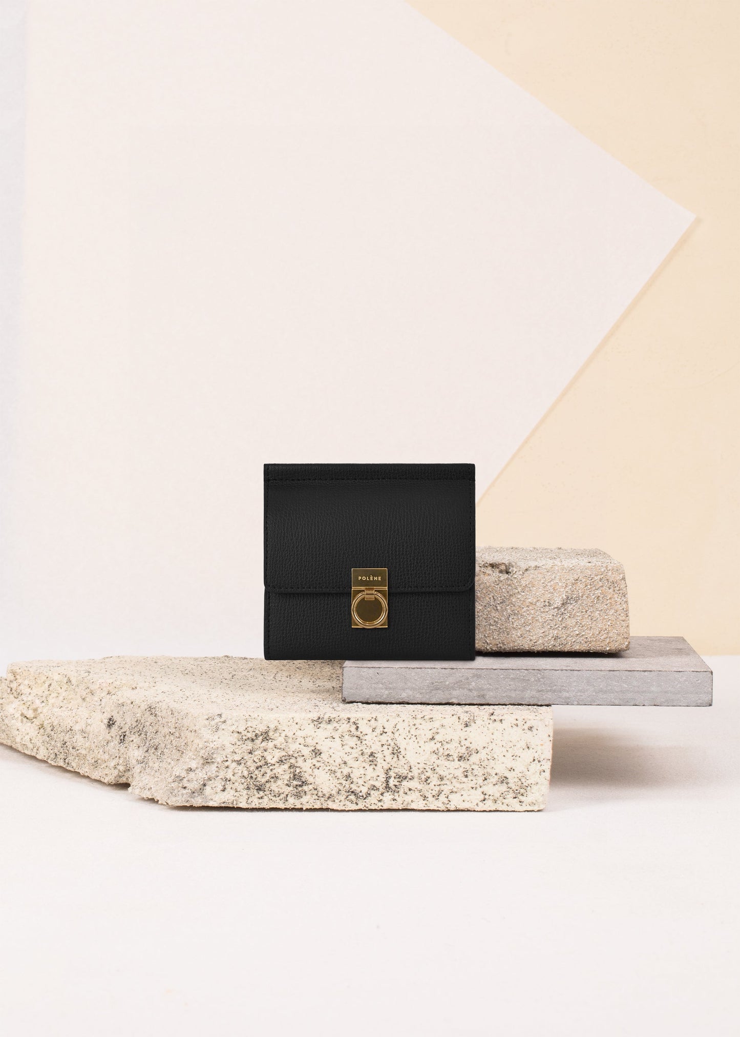 Portefeuille Numéro Sept - Noir Grainé