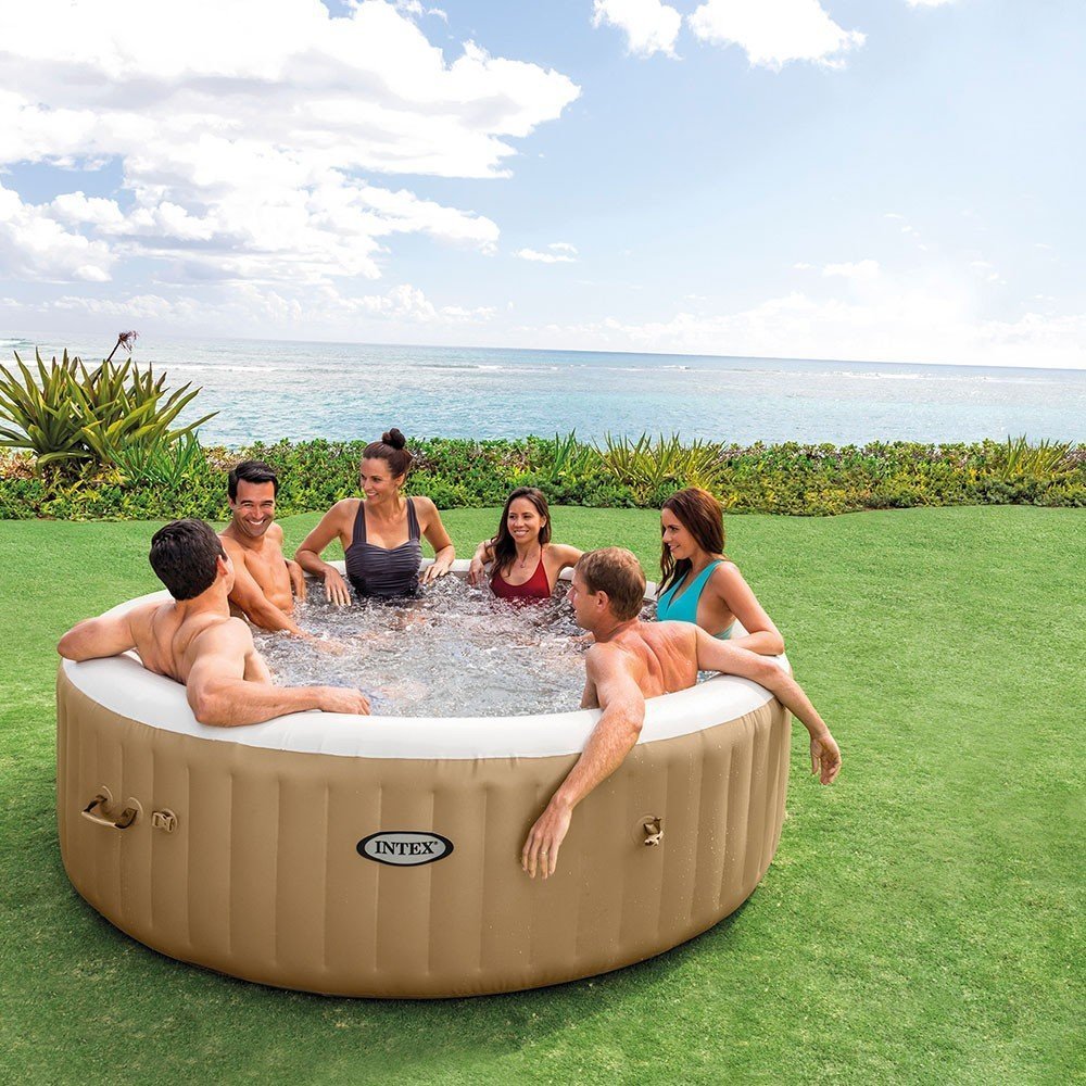 Spa gonflable INTEX Sahara 8 places avec couverture thermique – Offre destockage