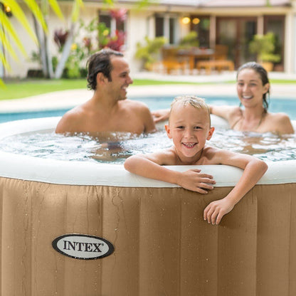 Spa gonflable INTEX Sahara 4 places avec couverture thermique – Offre déstockage