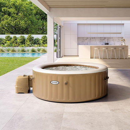 Spa gonflable INTEX Sahara 4 places avec couverture thermique – Offre déstockage