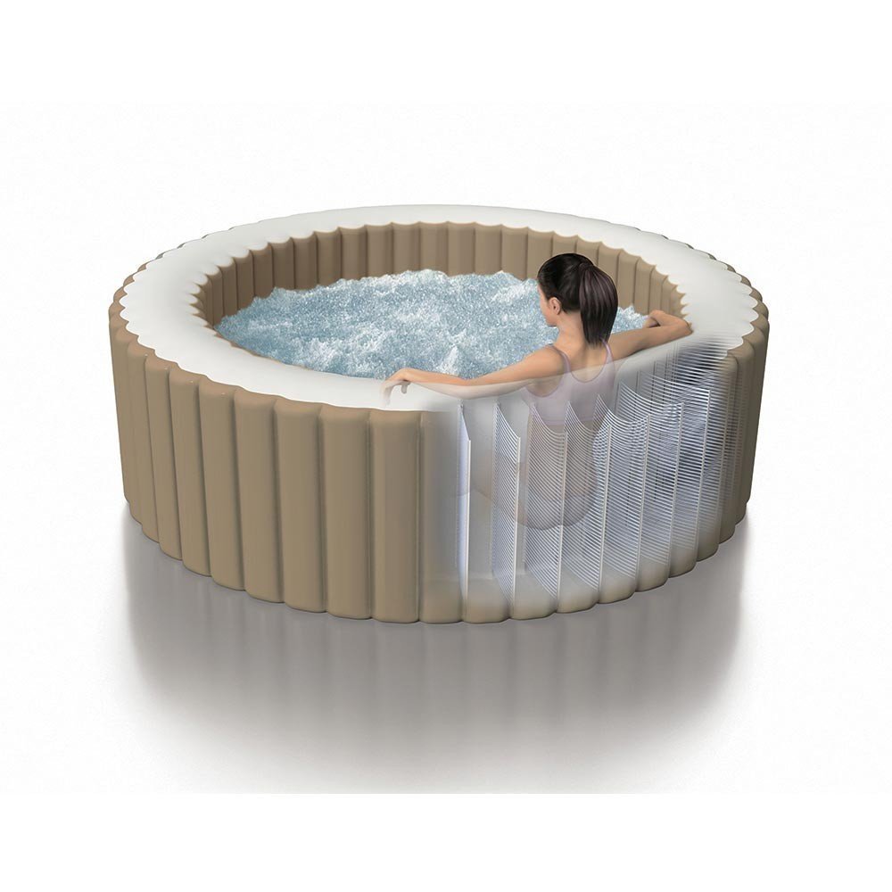 Spa gonflable INTEX Sahara 4 places avec couverture thermique – Offre déstockage