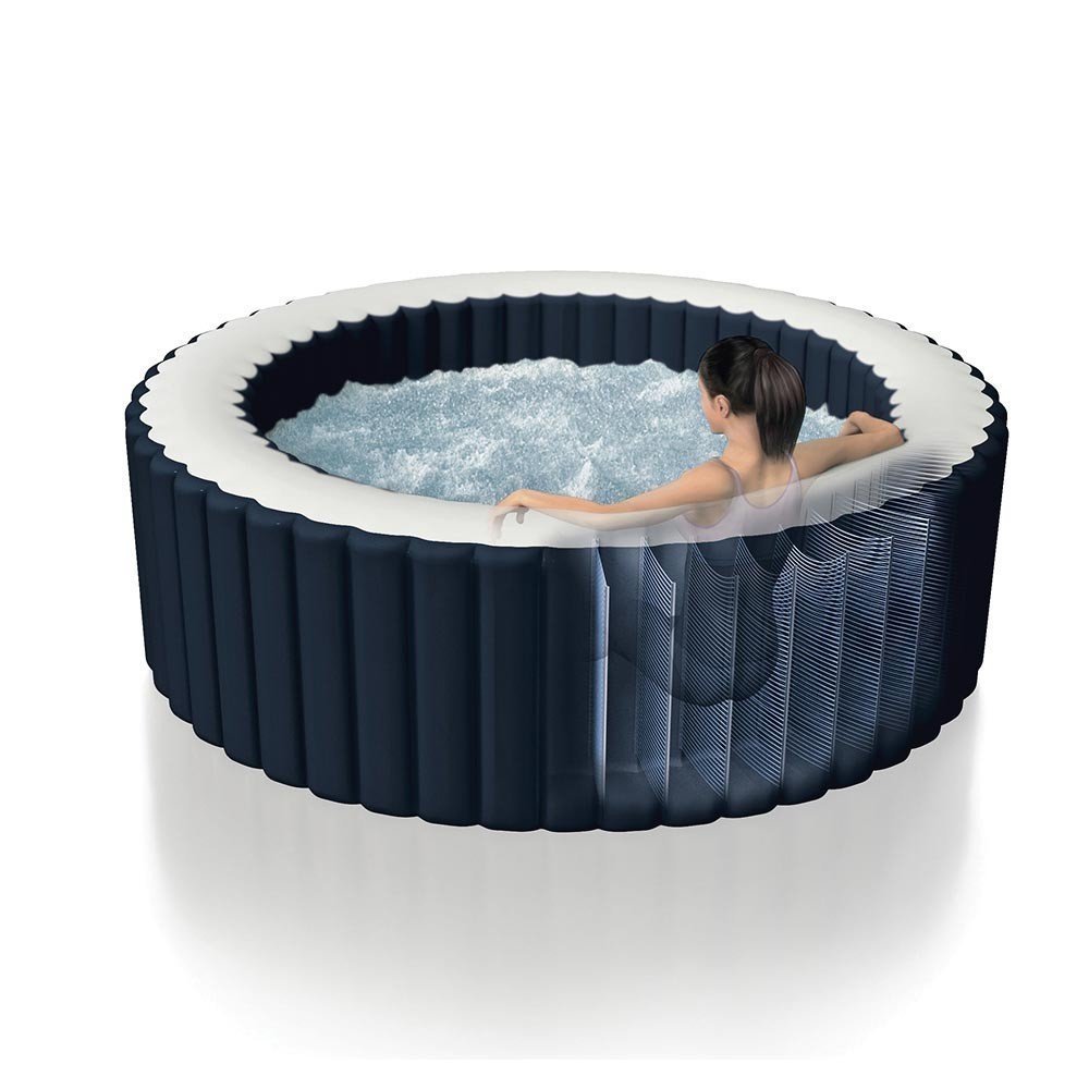 Spa gonflable INTEX Blue Navy 4 places avec couverture thermique – Offre limitée