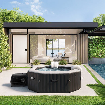 Spa gonflable INTEX Carbone 6 places avec couverture thermique – Offre spéciale