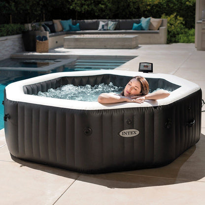 Spa gonflable INTEX Carbone 6 places avec couverture thermique – Offre spéciale