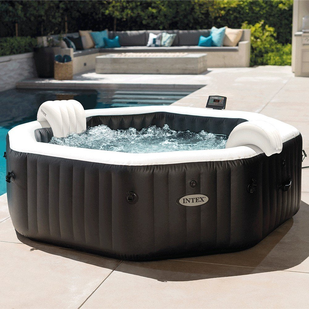 Spa gonflable INTEX Carbone 6 places avec couverture thermique – Offre spéciale