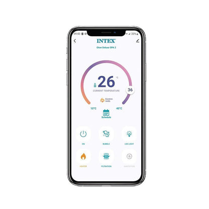 Spa gonflable INTEX Galaxie 4 places avec couverture thermique incluse