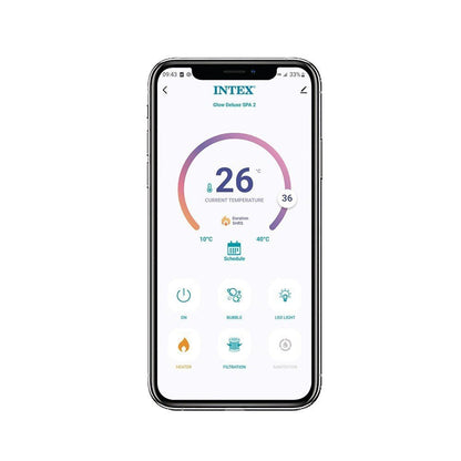 Spa gonflable INTEX Galaxie 4 places avec couverture thermique incluse