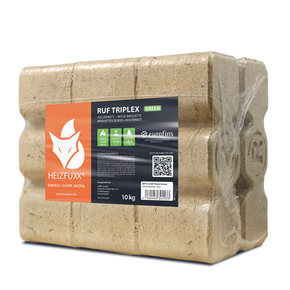 Holzbriketts RUF Triplex Green 96 x 10 kg