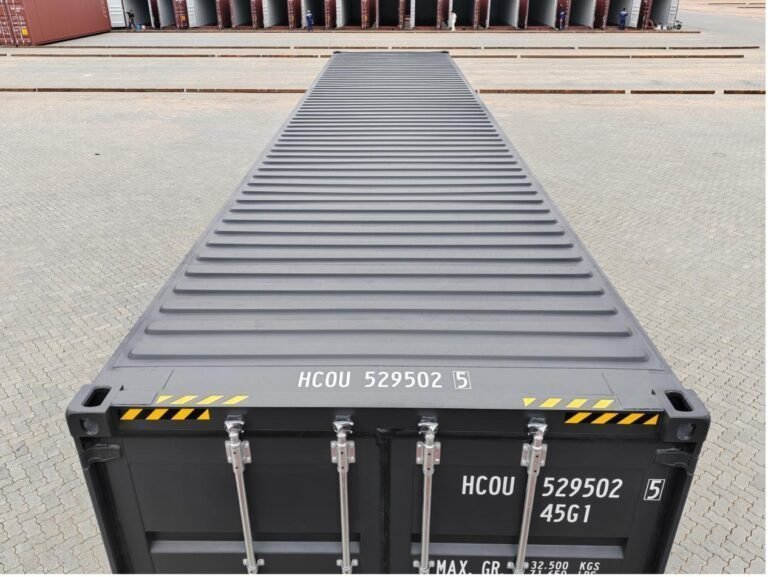 40 Fuß High Cube Container, schwarzgrau