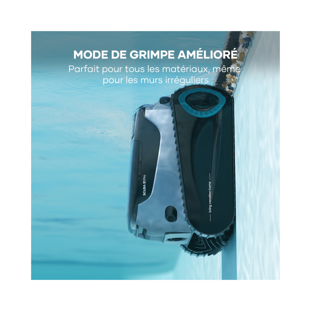 Nettoyeur de piscine sans fil Aiper Scuba S1 Pro – Autonomie renforcée
