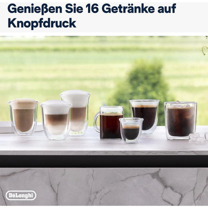 Kaffeevollautomat De’Longhi EXAM440.55.B Rivelia Milk Schwarz