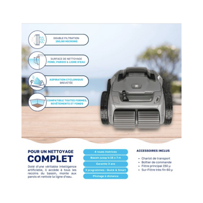 Robot piscine Zodiac Alpha OA 6600 iQ – Haut de gamme connecté