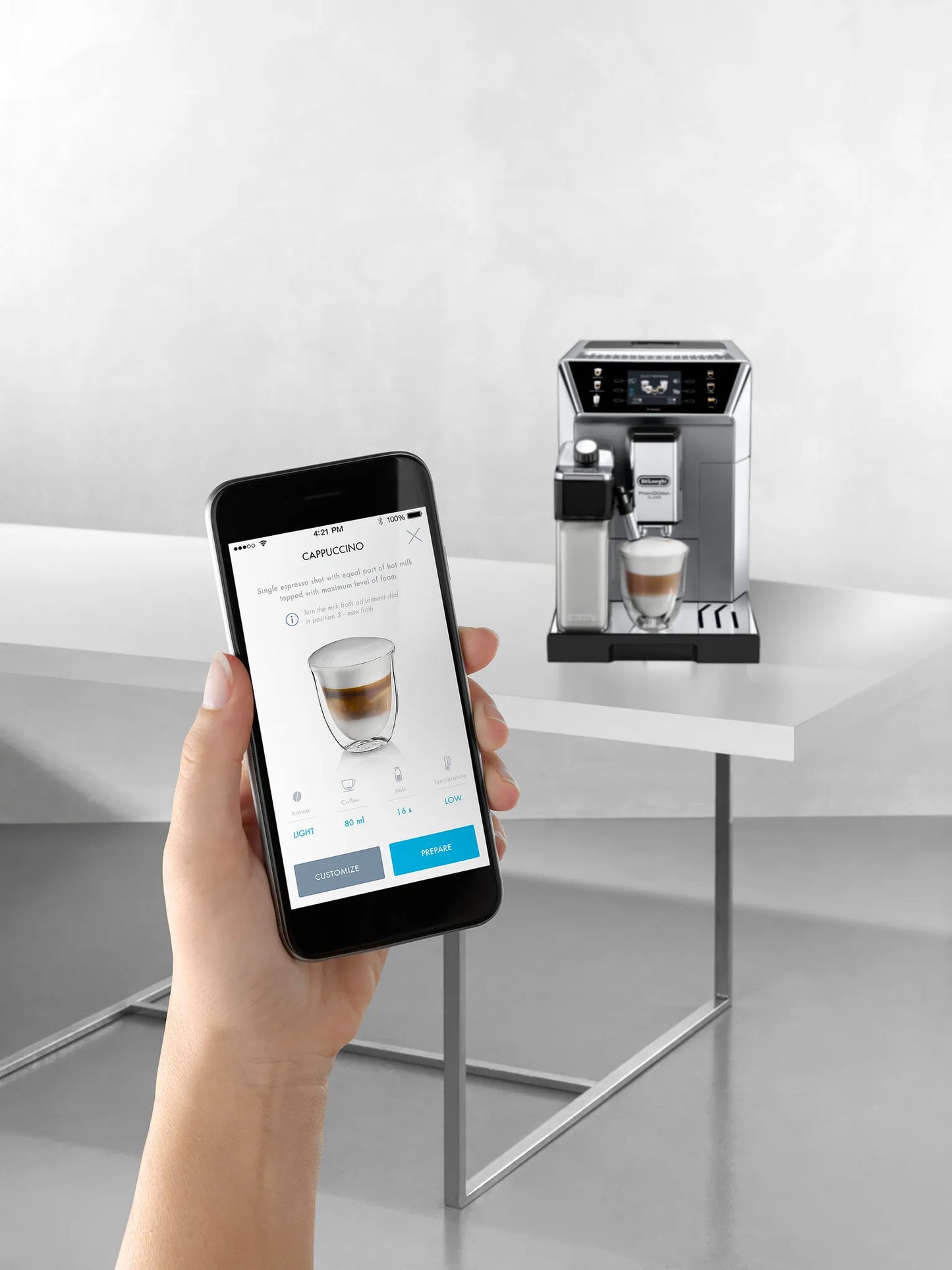De’Longhi ECAM 550.85.MS Primadonna Class, TFT-Display