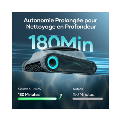 Nettoyeur piscine sans fil Aiper Scuba S1 (version 2025 améliorée)