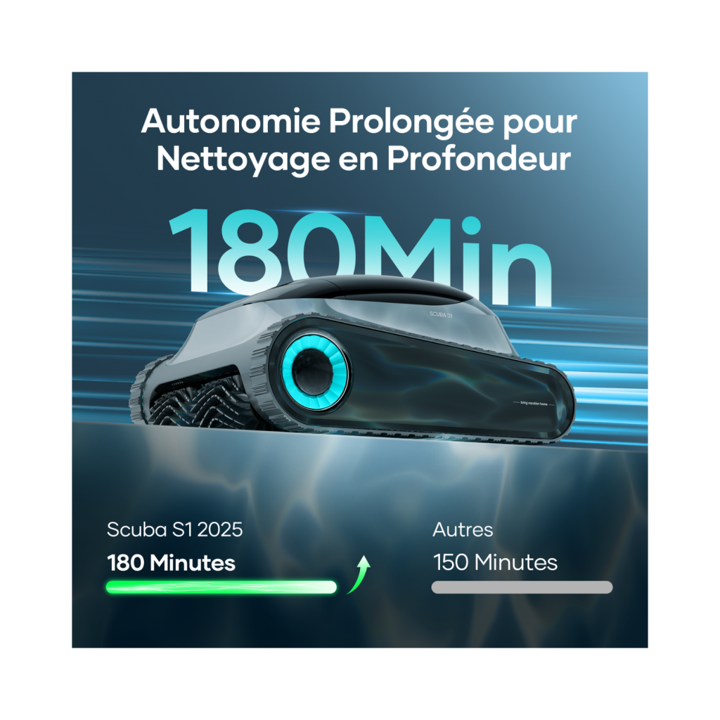 Nettoyeur piscine sans fil Aiper Scuba S1 (version 2025 améliorée)
