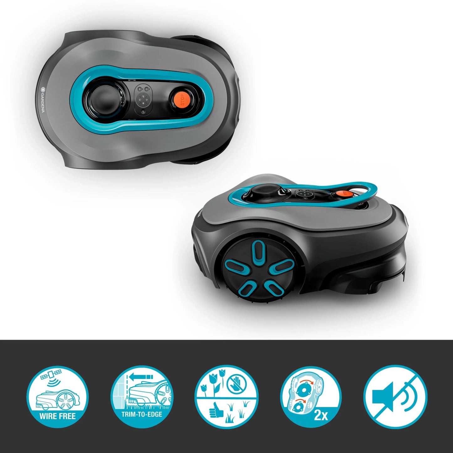 Gardena Mähroboter smart SILENO max 800 m² + gratis Zwischenstecker