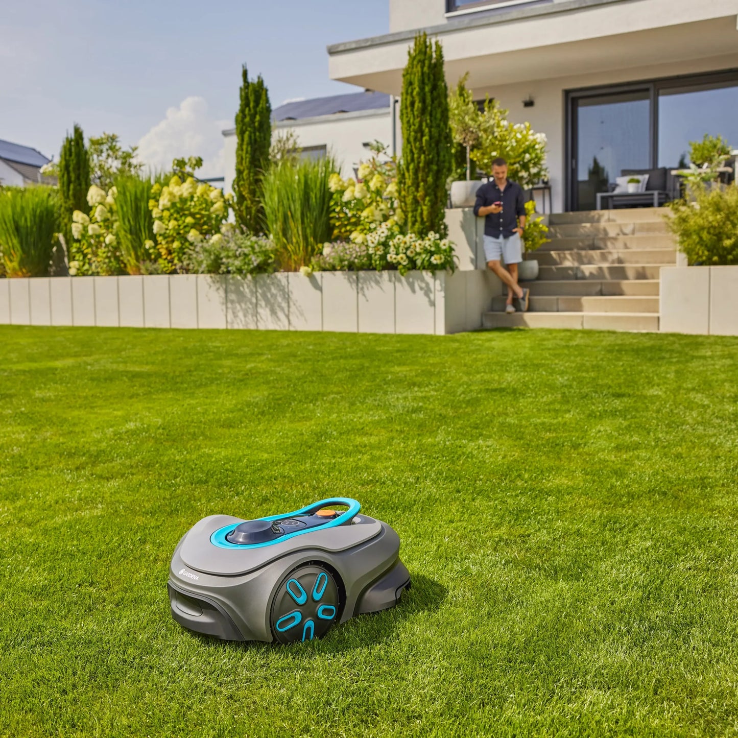 Gardena Mähroboter smart SILENO max 800 m² + gratis Zwischenstecker