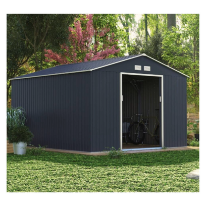 Abri de jardin métallique 9,7 m² – Robuste et économique prix usine