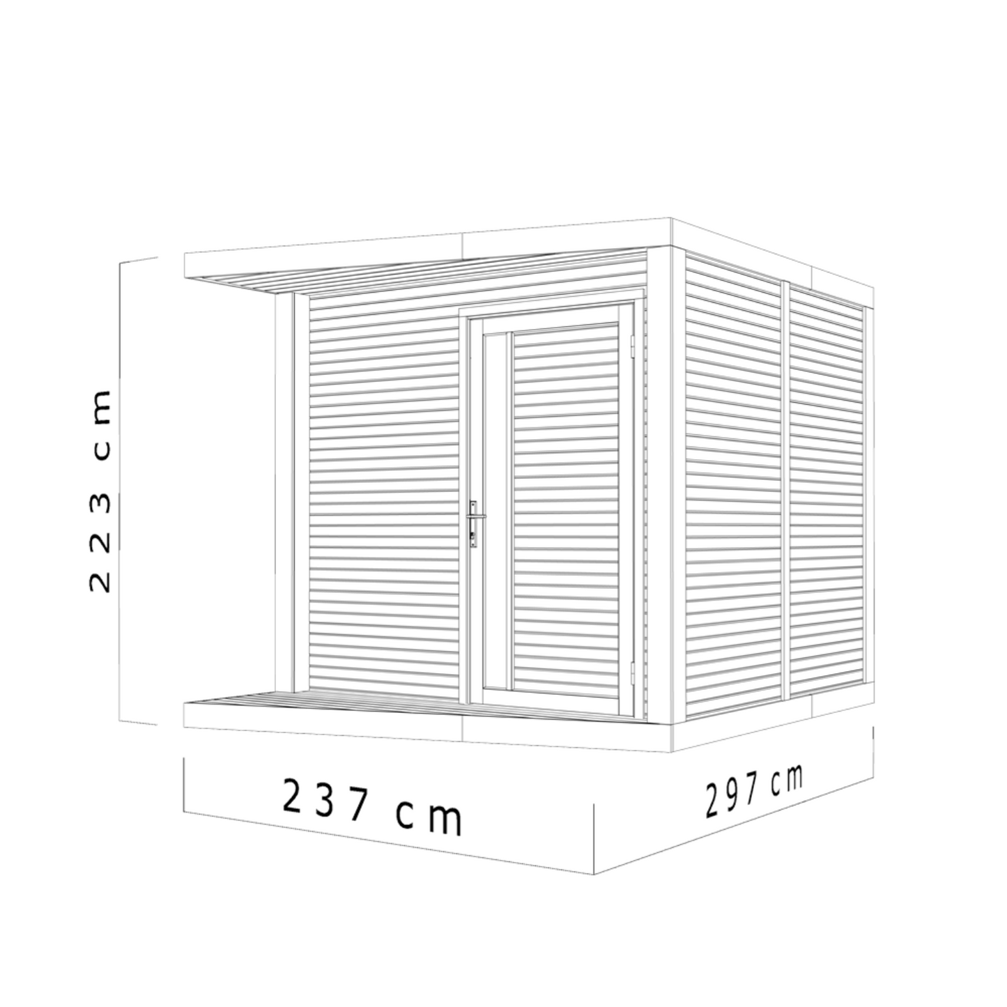 Abri moderne de jardin 7,1 m² – Finition haut de gamme, prix direct usine