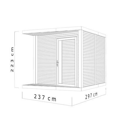 Abri moderne de jardin 7,1 m² – Finition haut de gamme, prix direct usine