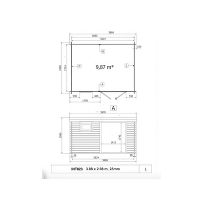 Abri de jardin bois moderne 13 m² – Qualité premium à prix direct fabricant