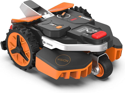 WORX Landroid Vision M550 Mähroboter WR205E für Gärten bis 550m², AI Rasenmäher Roboter ohne Begrenzungskabel (WLAN & Bluetooth, aktive Hindernisvermeidung mit KI-Technologie, Igelschutz)